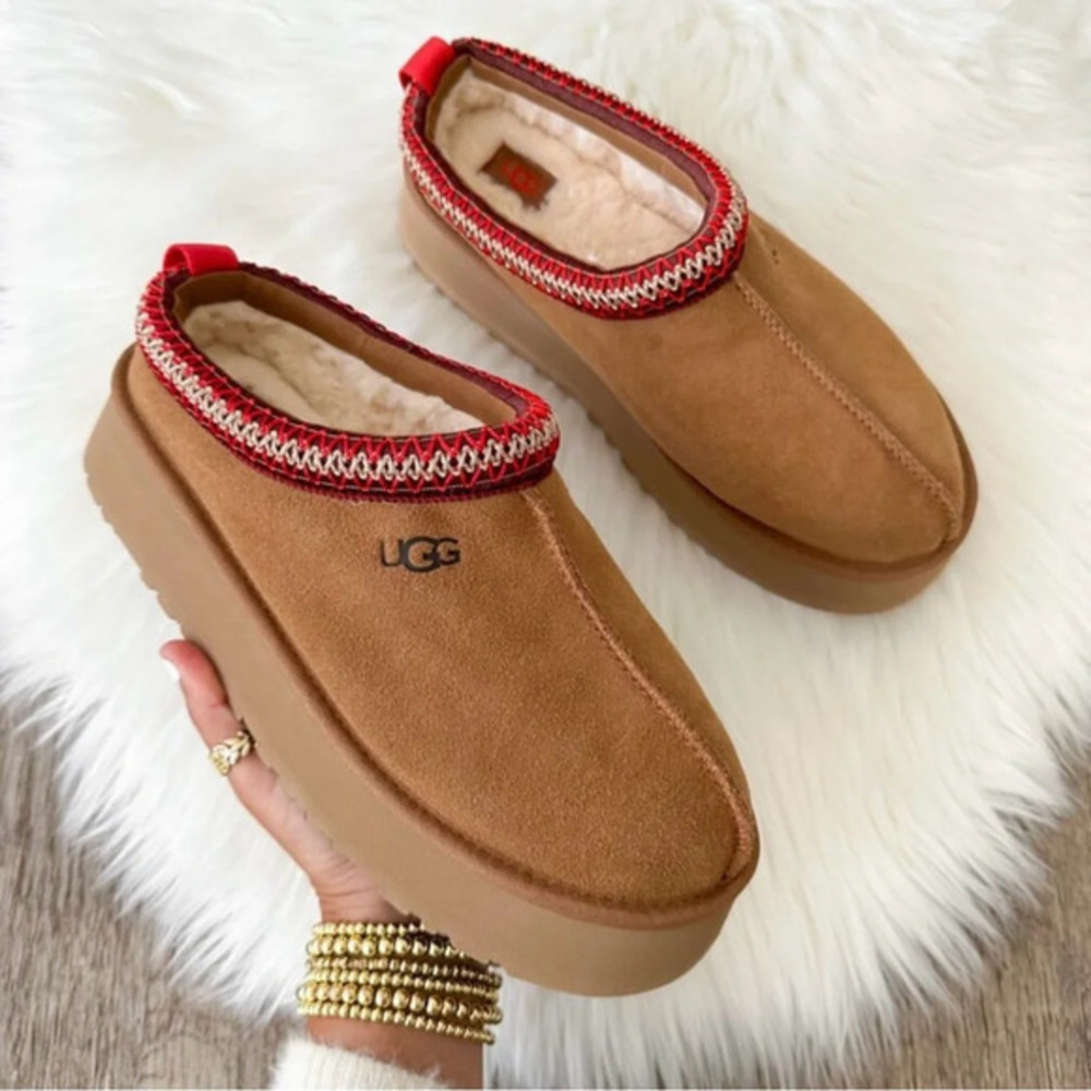 NEW Women's UGG Tazz Platform Slipper Chestnut Women's Tasman Chestnut Size 9
